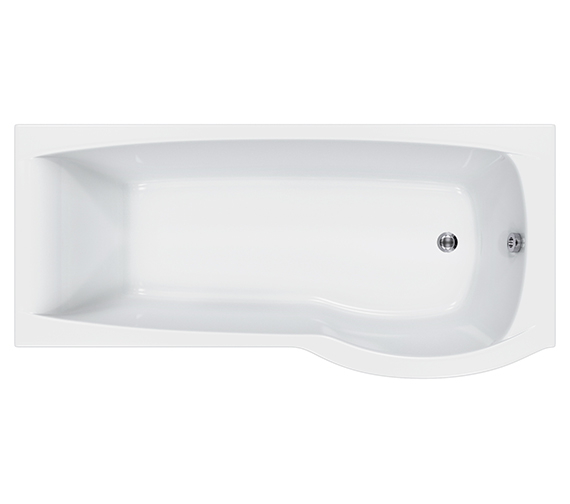 Roca Giralda Left Hand Acrylic White Shower Bath 1700 x 800mm - 1235L2000