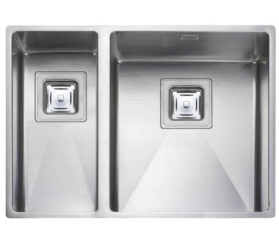 Rangemaster Atlantic Kube Micro-Sheen Finish 1.5 Bowl Undermount Kitchen Sink