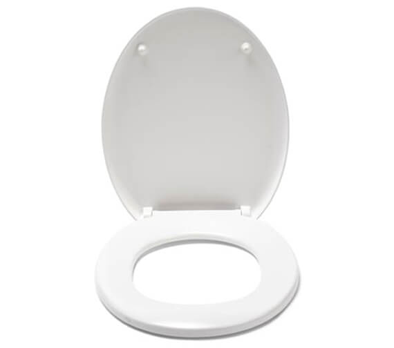 Croydex FlexiFix Grasmere Non Slip White Toilet Seat