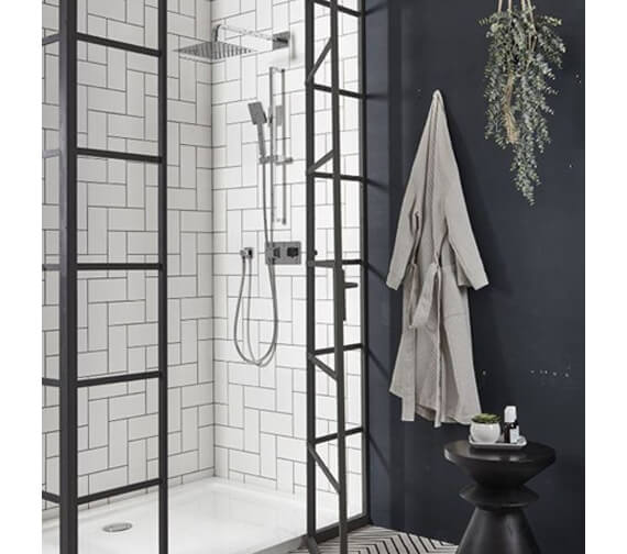 Roper Rhodes Hydra Dual Function Shower System With Fixed Head And Riser Rail