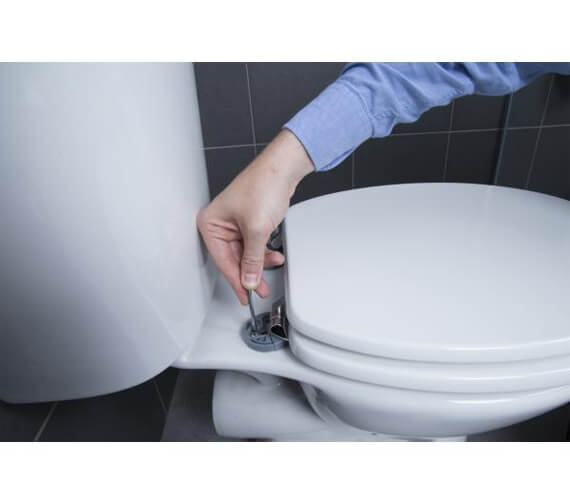 Croydex FlexiFix Kielder Standard White Toilet Seat