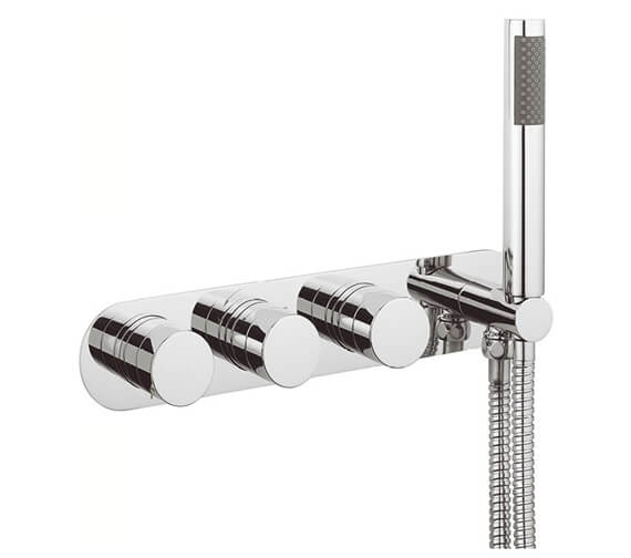 Crosswater Central Concealed Chrome Thermostatic Shower Valve And Handset