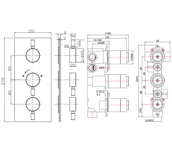 Technical drawing QS-V104665 / DE1000LBPC|WLBP1000RC+