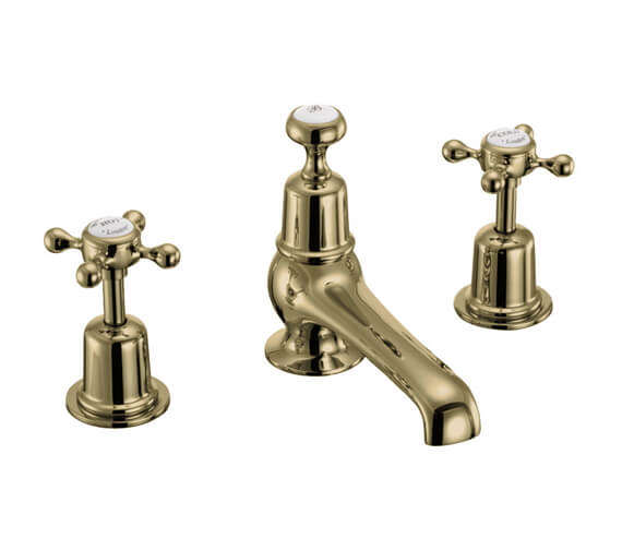 Alternate image of Burlington Claremont 3 TH Basin Mixer Tap With Pop-Up Waste - CL12