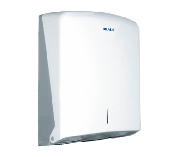 Delabie Hypereco White Wall Mounted Paper Towel Dispenser