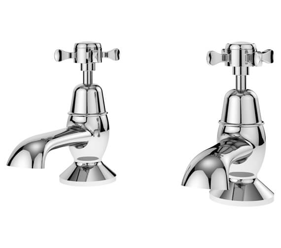 Nuie Selby Traditional Pair Of Bath Tap Chrome