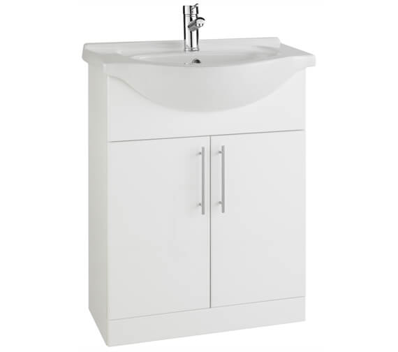 Kartell K-Vit Encore White 2 Door Floor Standing Cabinet With Basin