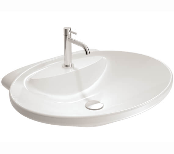 WhiteVille Continental 650mm Wide Over Counter  White Washbasin