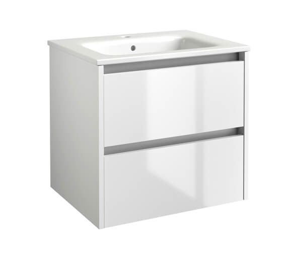 Kartell K-Vit City 2 Drawer Wall Mounted Vanity Unit With Basin