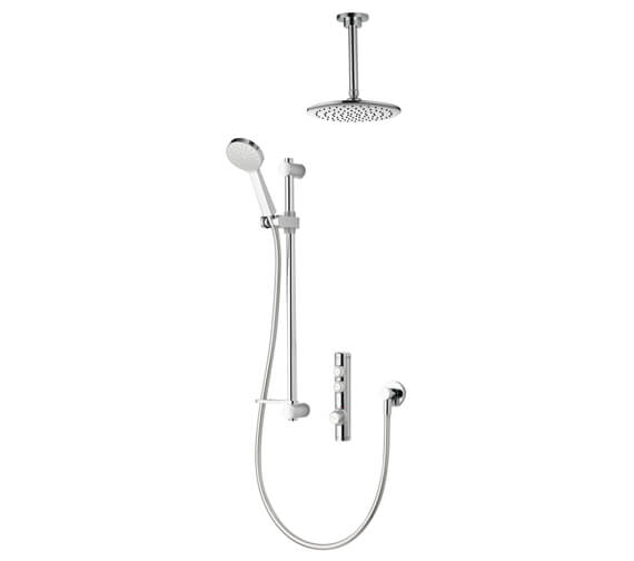 Aqualisa iSystem Smart Concealed Digital Shower Kit With Ceiling Shower Head