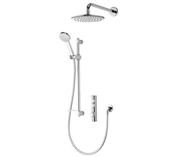 Aqualisa iSystem Smart Concealed Digital Shower Kit With Wall Shower Head