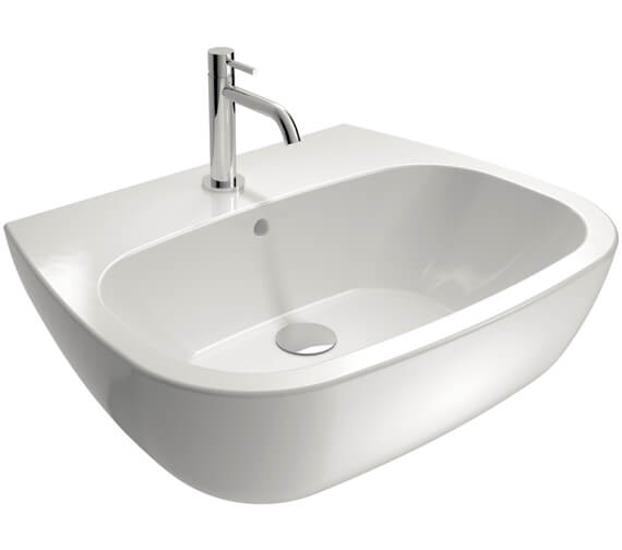 WhiteVille Smart 600mm Wide 1TH White Washbasin