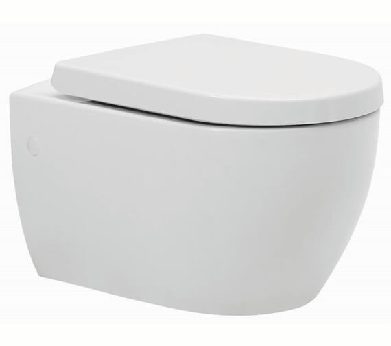 Kartell K-Vit Metro-K White Wall Hung Toilet Pan With Seat