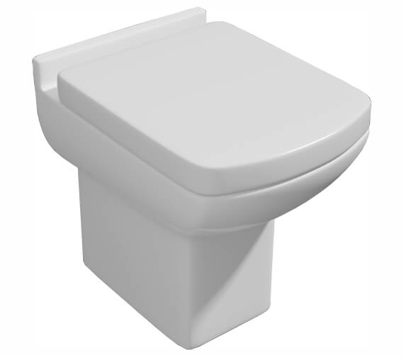 Kartell K-Vit Pure White Back-To-Wall Toilet Pan With Seat