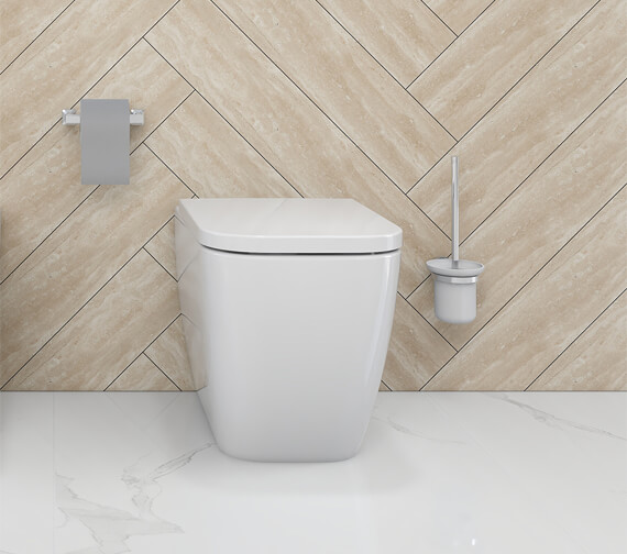 IMEX Essence White 520mm Back-To-Wall WC Bowl With Seat