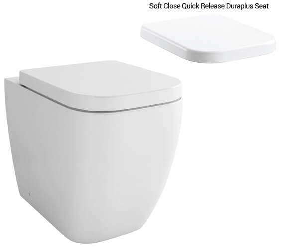 Alternate image of IMEX Essence White 520mm Back-To-Wall WC Bowl With