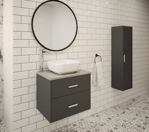 WhiteVille Wing Smooth 380mm Light Countertop Washbasin