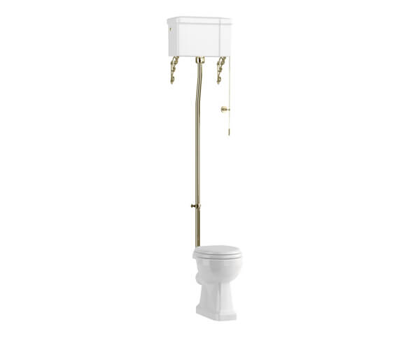 Burlington White High Level WC With Ceramic Cistern Lever - P2 - C5 ...