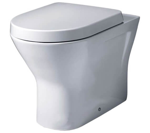 Essential IVY Comfort Height White  Back To Wall Toilet With Soft Close Seat