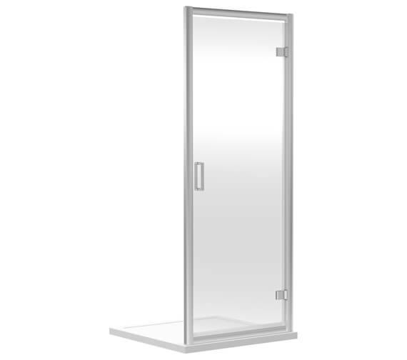 Nuie Rene 1850mm High 6mm Glass Hinged Shower Door