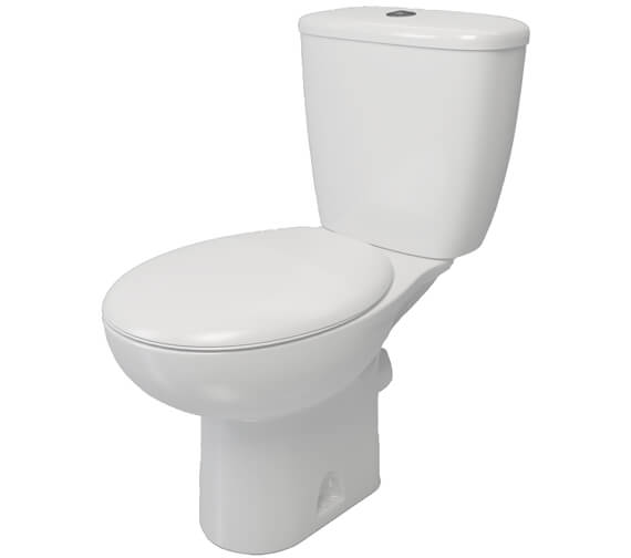 Lecico Atlas Smooth Close Coupled WC Pan With Cistern And Seat