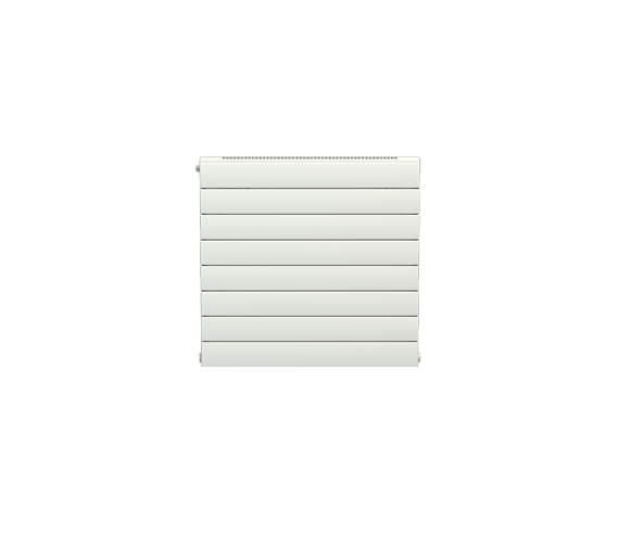 Bisque 578mm High White Horizontal Decorative Flat Single Panel Radiator