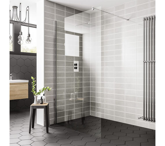 Essential Spring Wetroom Panel 2000mm Height - Minimalist Design