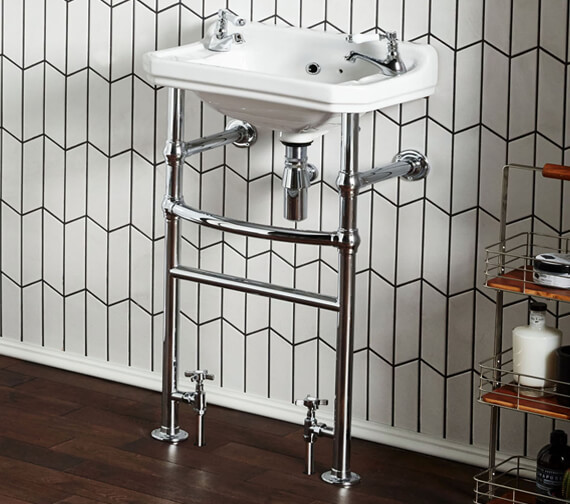 Holborn Heated Washstand With 500mm Basin and Towel Rail