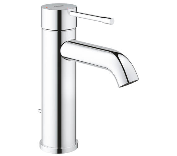 Grohe Essence S-Size 1-2 Inch Chrome Basin Mixer Tap With Pop-Up Waste
