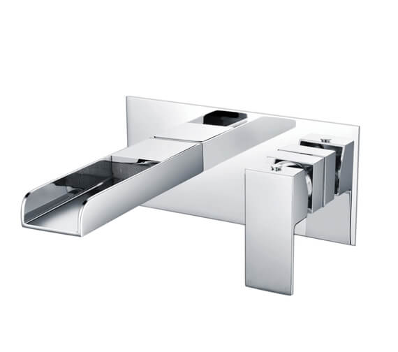 Essential Soho Wall Mounted Basin Chrome Mixer Tap With Click Clack Waste