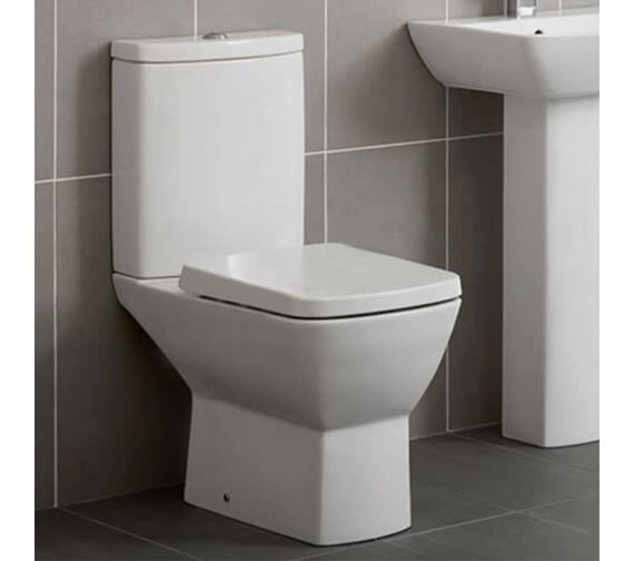 Essential Jasmine White Close Coupled WC Pan Only