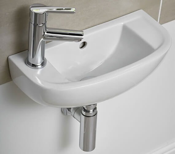 Essential Lily Slimline 450mm White Compact Basin - EC1012