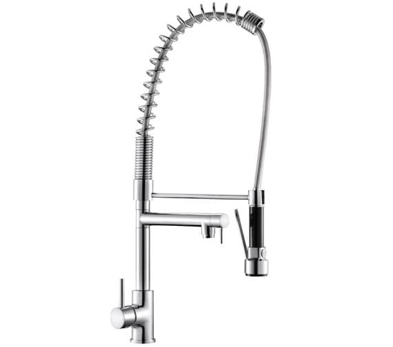 Reginox Altus Single Lever Chrome Kitchen Mixer Tap With Flexible Spray ...