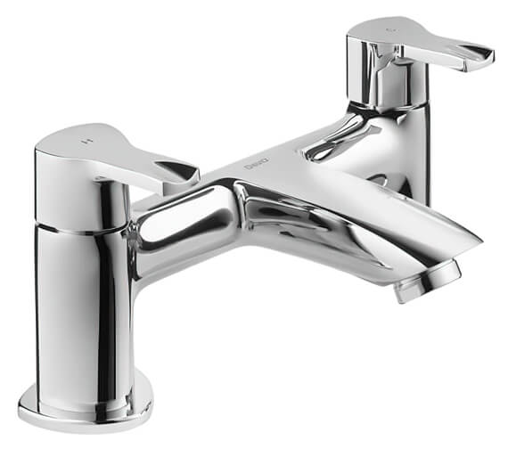 Deva Henley Deck Mounted Chrome Bath Mixer Tap