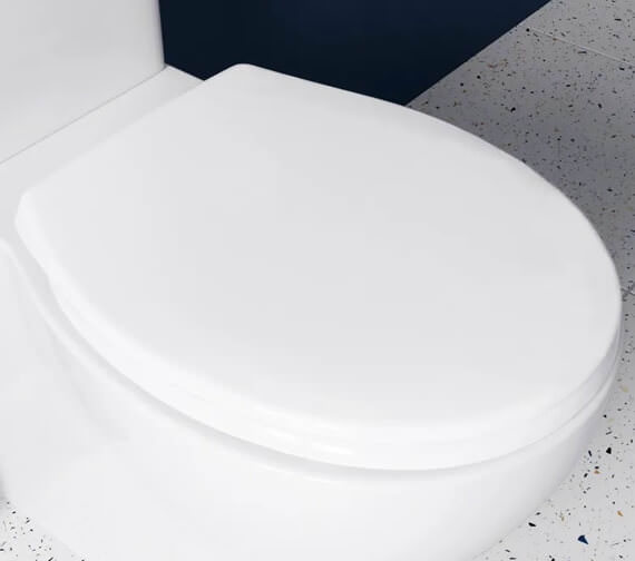 Croydex Anti Bacterial Polypropylene Toilet Seat White WL400022H