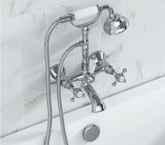 Tre Mercati Allora Wall Mounted Bath Shower Mixer Tap With Kit