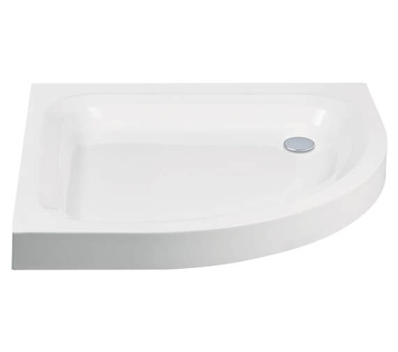 Aquaglass Standard Quadrant Shower Tray White JTUFR80Q