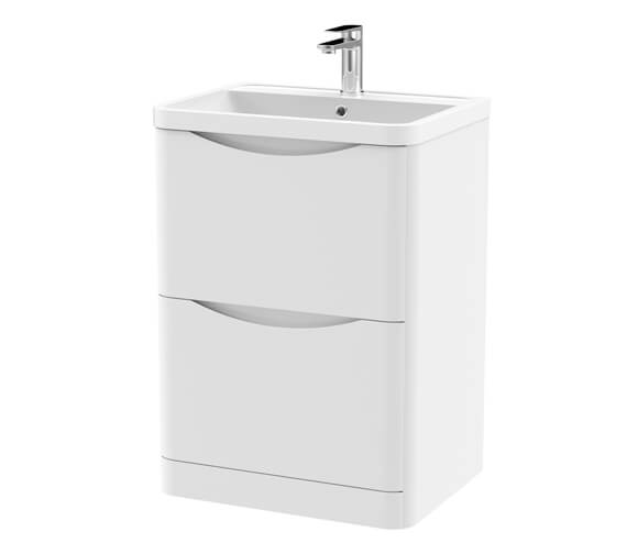 Nuie Lunar 2 Drawer Floor-Standing Vanity Unit And Basin - LUN101