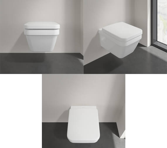 Villeroy And Boch Architectura 370 x 530 x 316mm WallHung Rimless WC