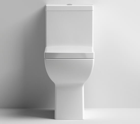 Nuie Ava 375 x 610mm Comfort Height Rimless Closed Coupled Toilet NCG491