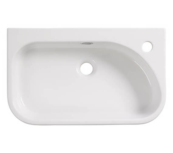 Roper Rhodes Accent 550mm 1 Taphole Semi-Counter Top White Basin