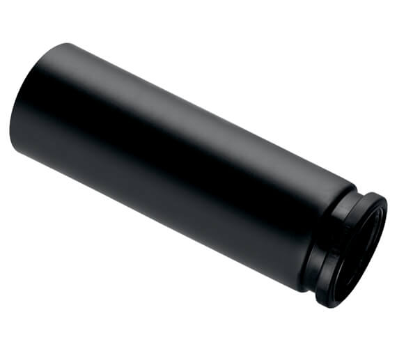 Geberit HDPE 90mm Black Straight Connector With Ring Seal Socket
