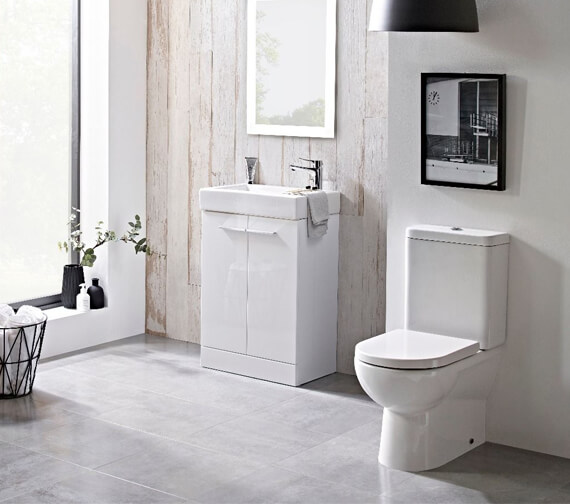 Tavistock Micra White Back To Wall Close Coupled WC Pan With Cistern And Seat