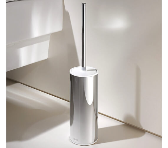 Keuco Freestanding Toilet Brush And Holder - Chrome And White