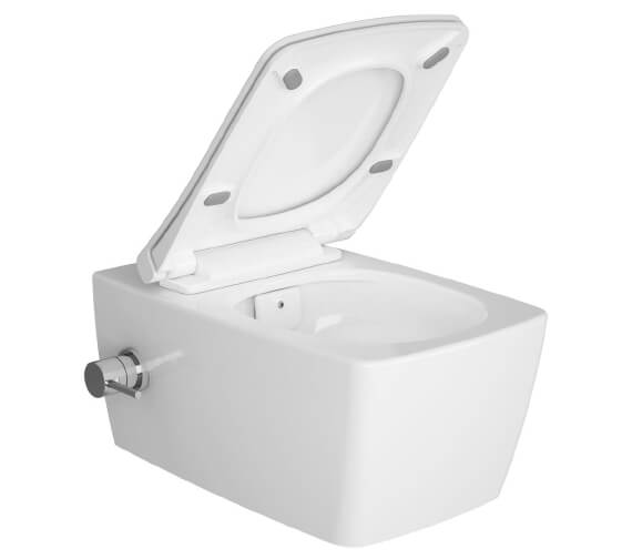 VitrA M-Line Aquacare 565mm Rim-ex Wall-Hung WC Pan With Thermostatic Stop Valve