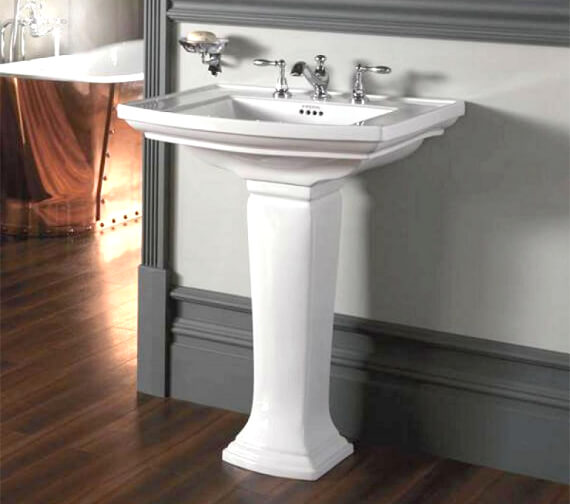 Imperial Radcliffe 600mm 1 Tap Hole White Basin