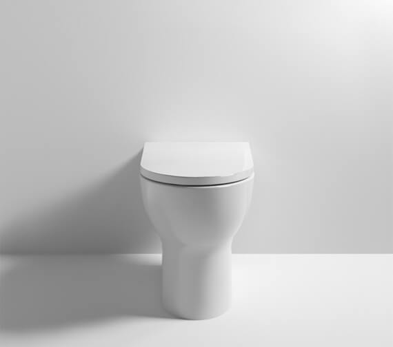 Nuie Freya Rimless Back To Wall White WC Pan And Soft Close Seat