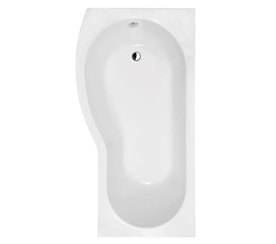 Nuie Curved P-Shaped Shower Bath