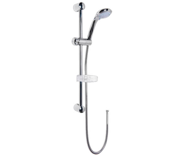 Nuie Round Multi-Function Shower Slide Rail Kit With Soap Dish