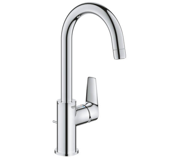 Grohe Bauedge Single Lever Chrome Basin Mixer Tap 23760001